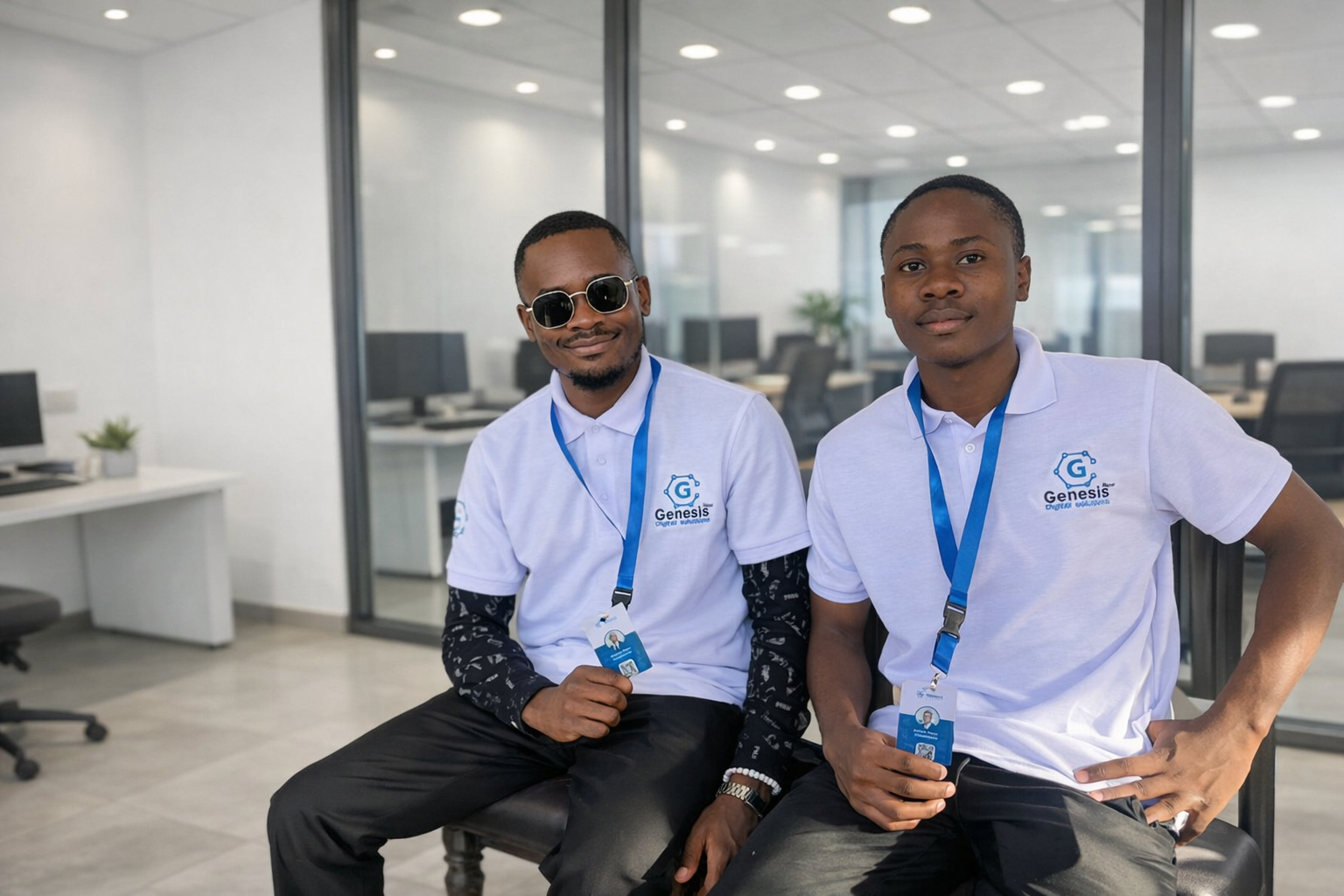 Equipa Genesis reunida em ambiente corporativo